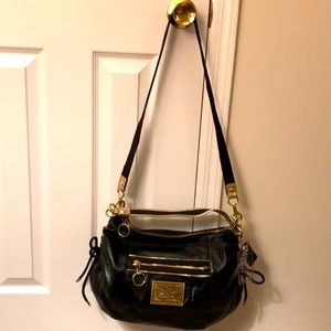 Coach leather handbag.